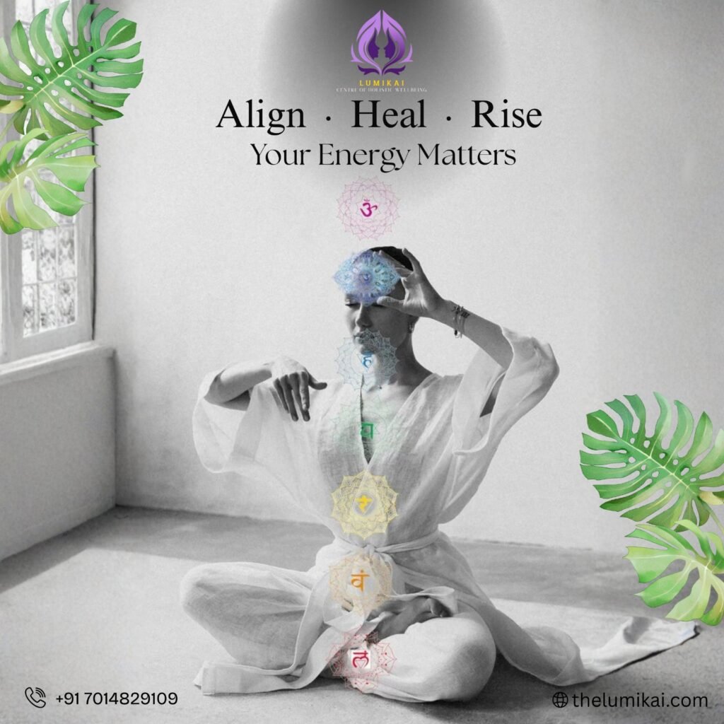 Chakra healing meditation at Lumikai Jaipur